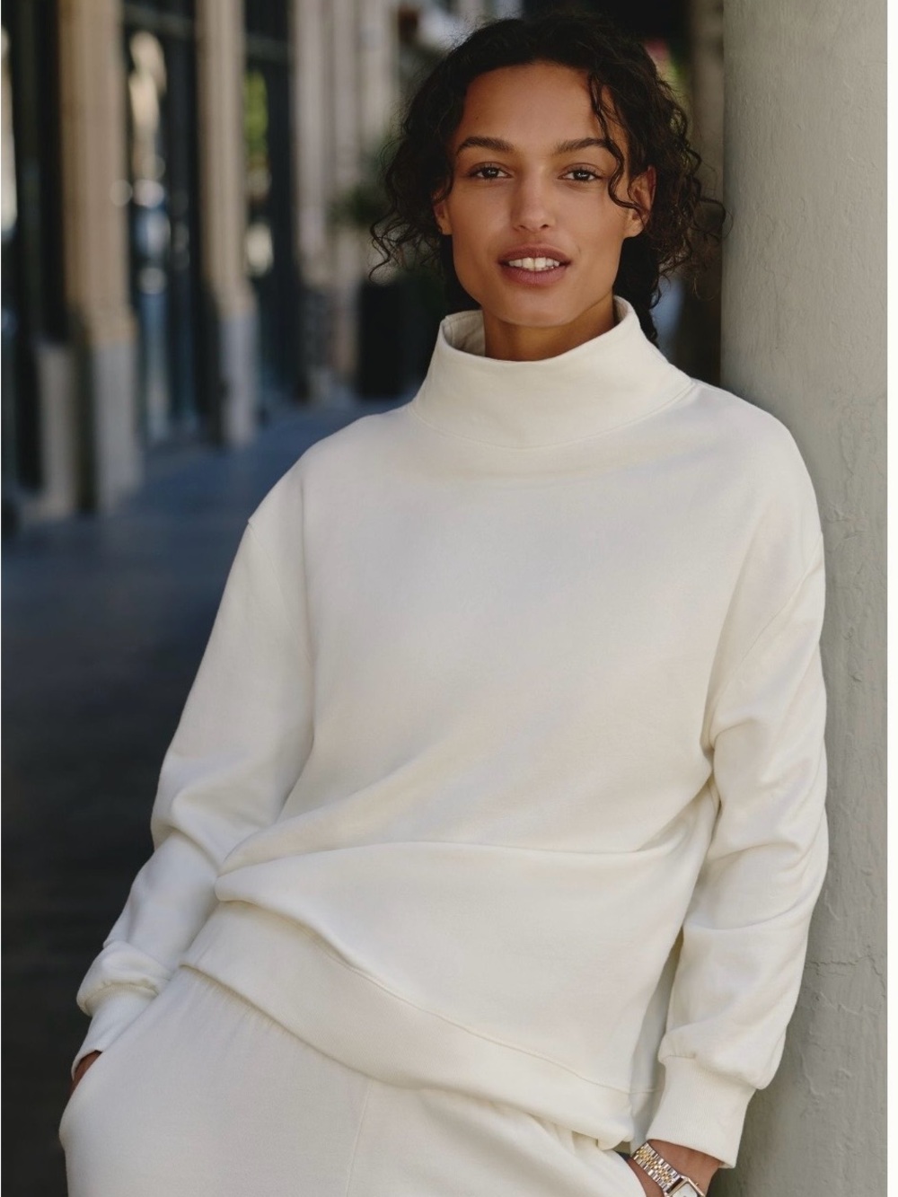 NWT - Women's Cream Mock Neck Sweater - Elevated Everyday Staple